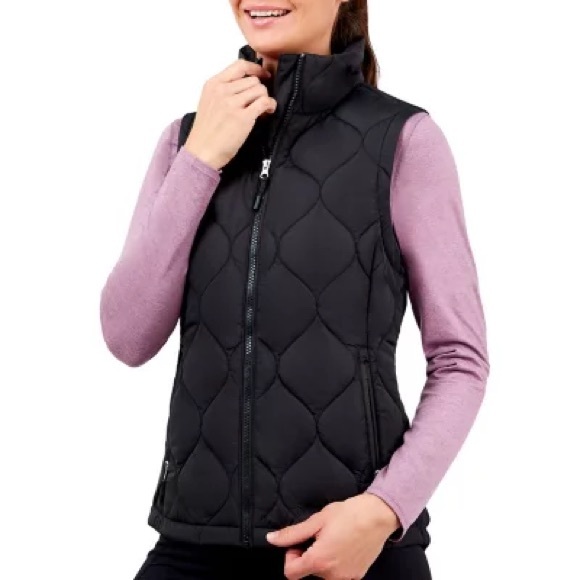 Free Country FreeCycle Lightweight Warmth Synthetic Fill Quilted Vest (Black, L) - Picture 2 of 5